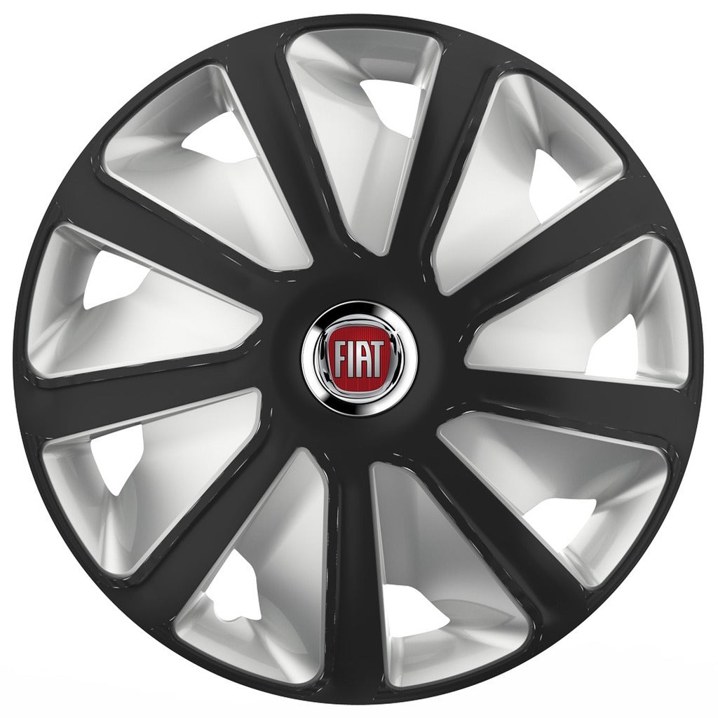 Set 4 capace roti 16 inchi (R16) compatibile FIAT, Model Van Negru-Gri