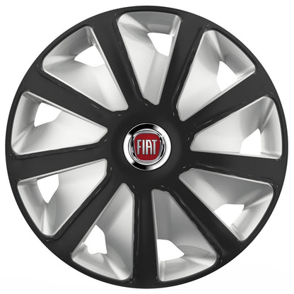 Set 4 capace roti 16 inchi (R16) compatibile FIAT, Model Van Negru-Gri