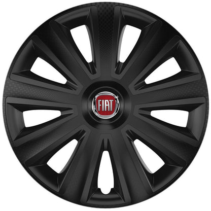 Set 4 capace roti 16 inchi (R16) compatibile FIAT, Model Aviator Negru