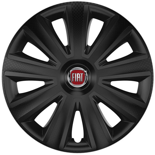 Set 4 capace roti 16 inchi (R16) compatibile FIAT, Model Aviator Negru