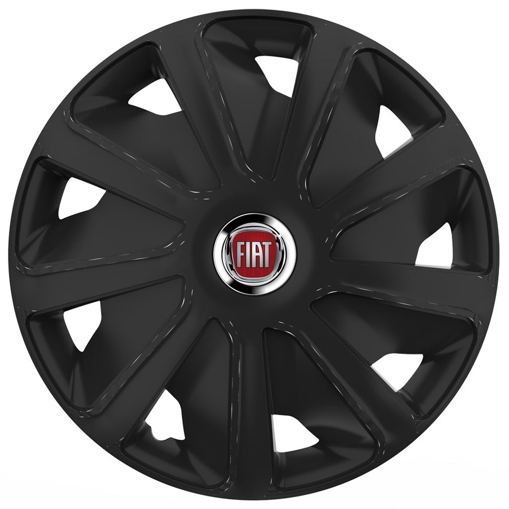 Set 4 capace roti 16 inchi (R16) compatibile FIAT, Model Van Negru