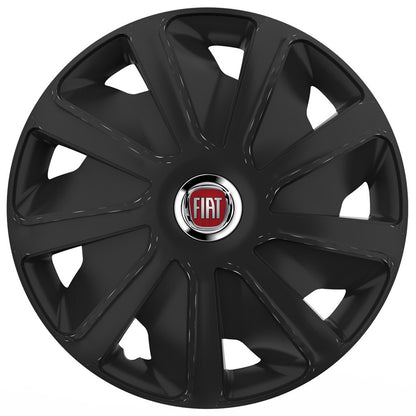 Set 4 capace roti 16 inchi (R16) compatibile FIAT, Model Van Negru
