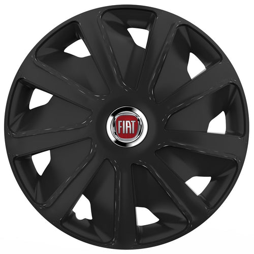 Set 4 capace roti 16 inchi (R16) compatibile FIAT, Model Van Negru