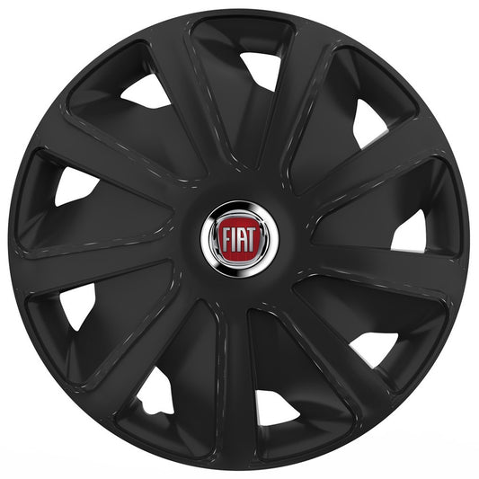 Set 4 capace roti 16 inchi (R16) compatibile FIAT, Model Van Negru