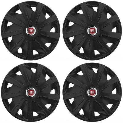 Set 4 capace roti 16 inchi (R16) compatibile FIAT, Model Van Negru