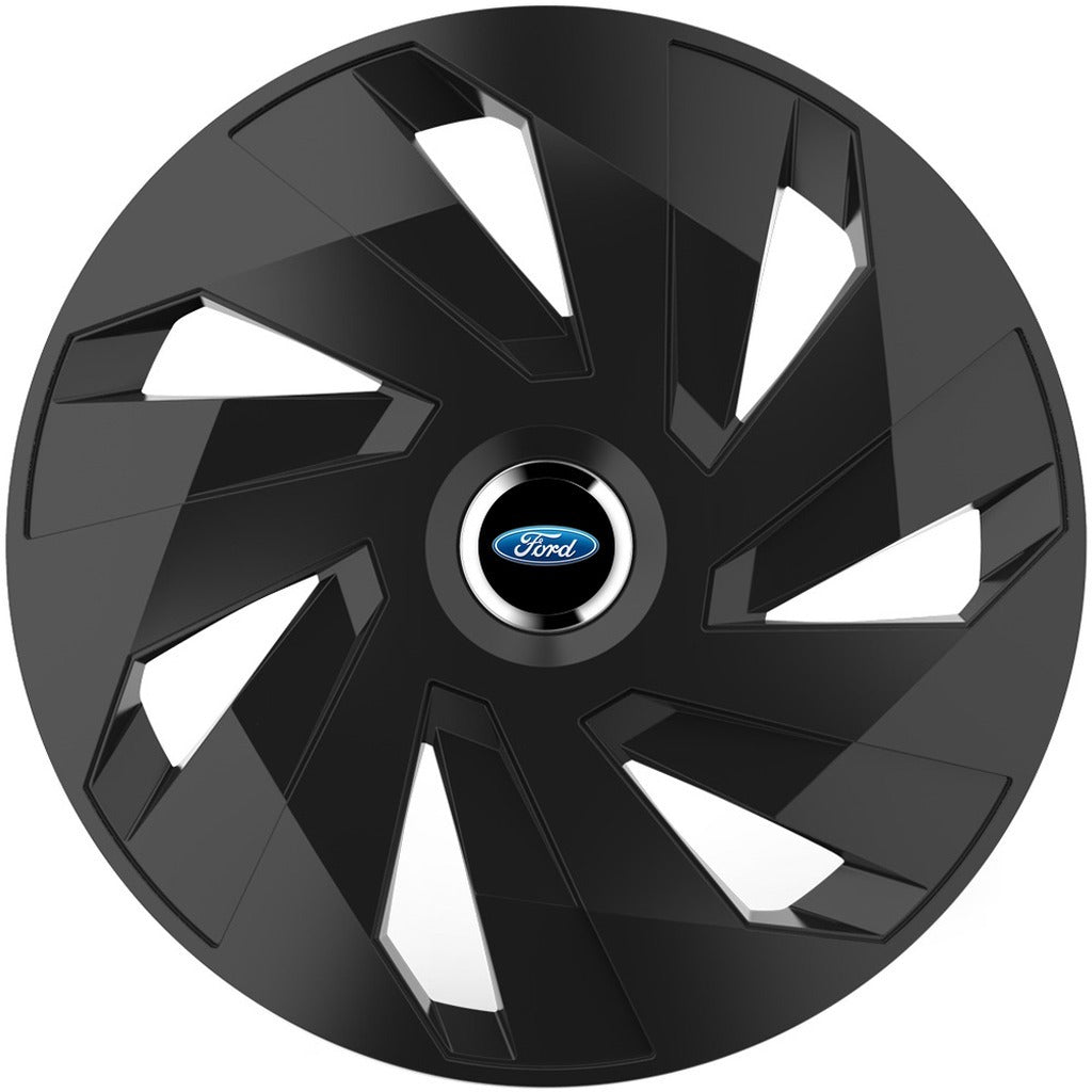 Set 4 capace roti 14 inchi (R14) compatibile FORD, Model Vector Negru