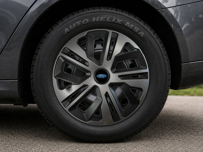 Set 4 capace roti 15 inchi (R15) compatibile FORD, Model Raven Grafit