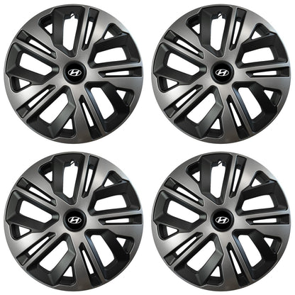 Set 4 capace roti 16 inchi (R16) compatibile HYUNDAI, Model Raven Grafit