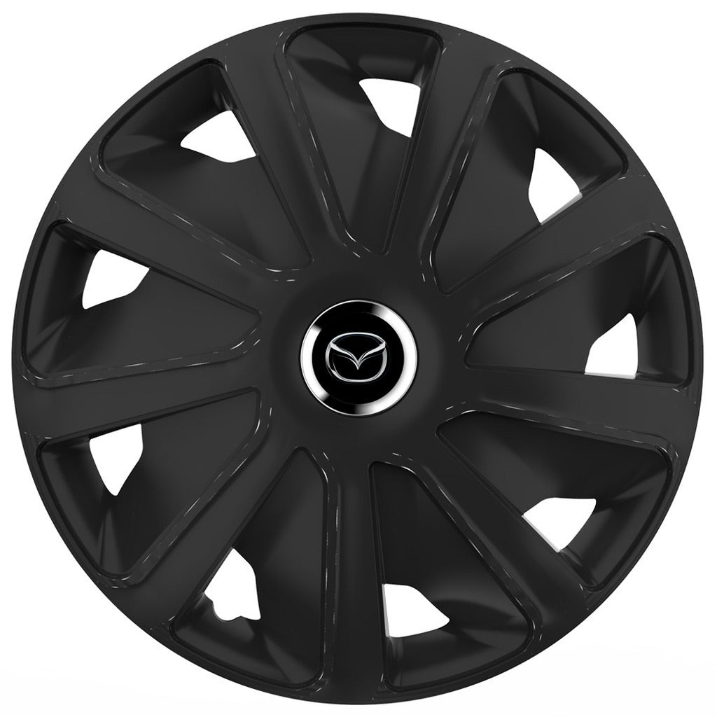 Set 4 capace roti 16 inchi (R16) compatibile MAZDA, Model Van Negru