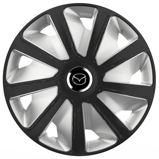 Set 4 capace roti 16 inchi (R16) compatibile MAZDA, Model Van Negru-Gri