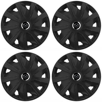 Set 4 capace roti 16 inchi (R16) compatibile MAZDA, Model Van Negru