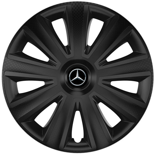 Set 4 capace roti 15 inchi (R15) compatibile MERCEDES, Model Aviator Negru