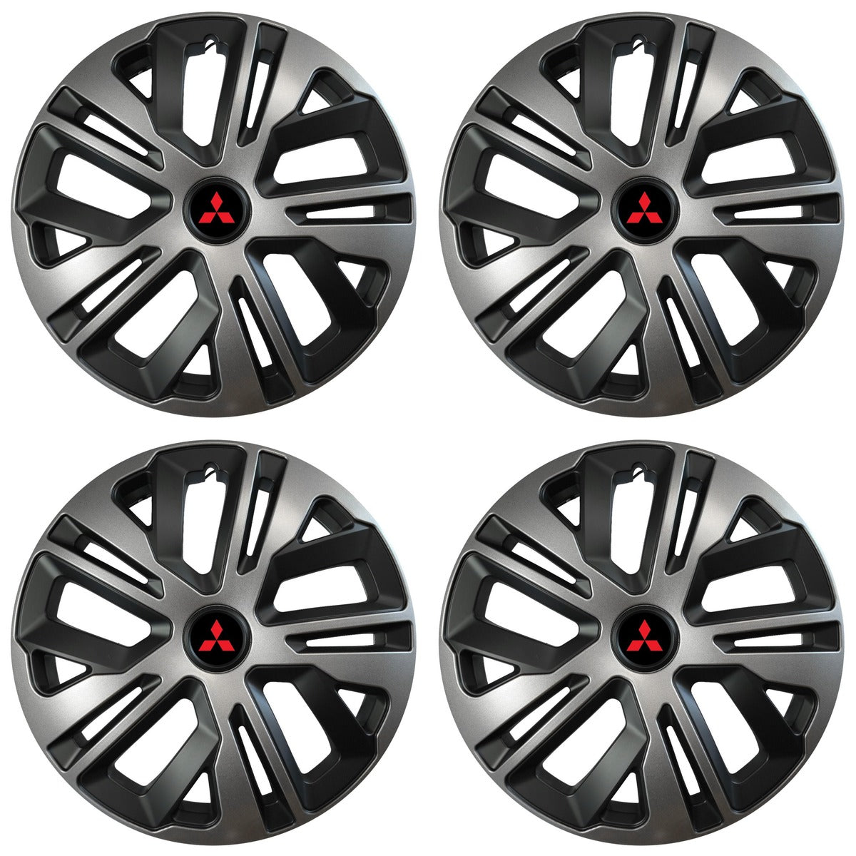 Set 4 capace roti 14 inchi (R14) compatibile MITSUBISHI, Model Raven Grafit