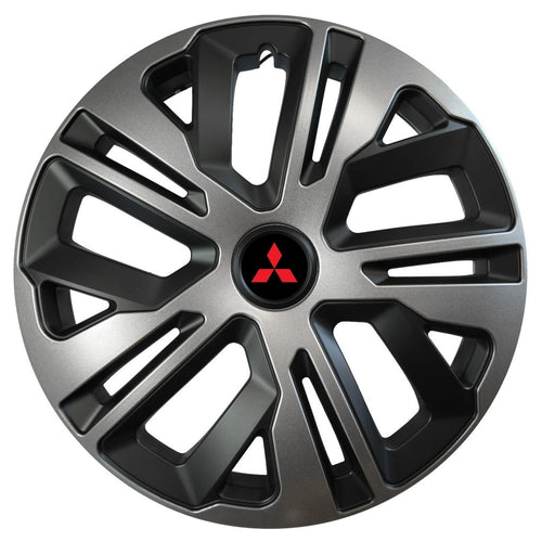 Set 4 capace roti 16 inchi (R16) compatibile MITSUBISHI, Model Raven Grafit