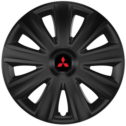 Set 4 capace roti 16 inchi (R16) compatibile MITSUBISHI, Model Aviator Negru