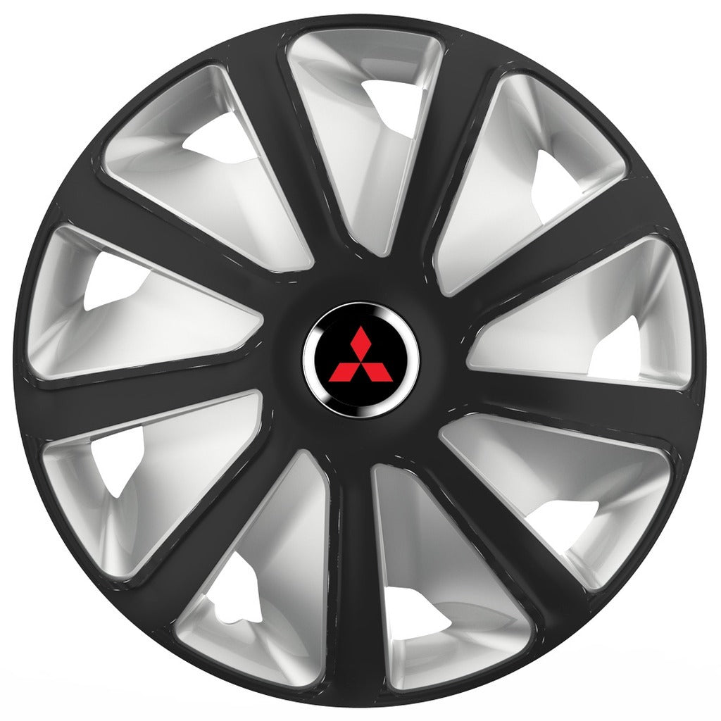 Set 4 capace roti 16 inchi (R16) compatibile MITSUBISHI, Model Van Negru-Gri