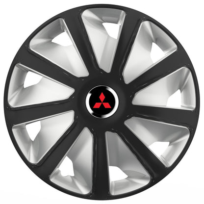 Set 4 capace roti 16 inchi (R16) compatibile MITSUBISHI, Model Van Negru-Gri