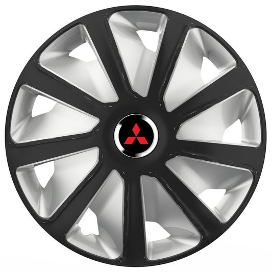 Set 4 capace roti 16 inchi (R16) compatibile MITSUBISHI, Model Van Negru-Gri