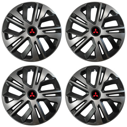 Set 4 capace roti 16 inchi (R16) compatibile MITSUBISHI, Model Raven Grafit