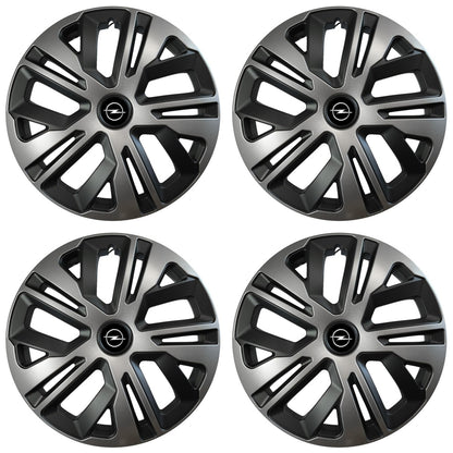 Set 4 capace roti 16 inchi (R16) compatibile OPEL, Model Raven Grafit