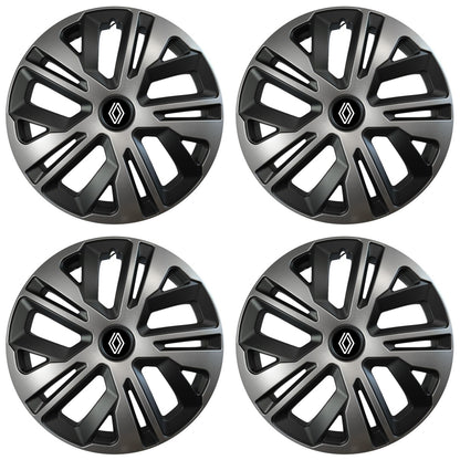 Set 4 capace roti 16 inchi (R16) compatibile RENAULT, Model Raven Grafit
