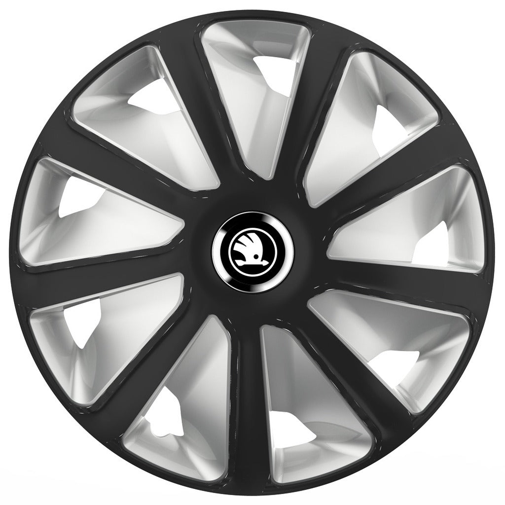 Set 4 capace roti 16 inchi (R16) compatibile SKODA, Model Van Negru-Gri