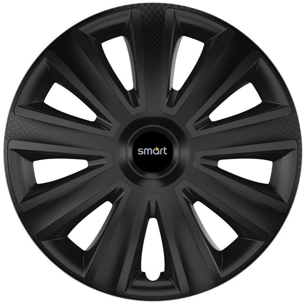 Set 4 capace roti 14 inchi (R14) compatibile SMART, Model Aviator Negru