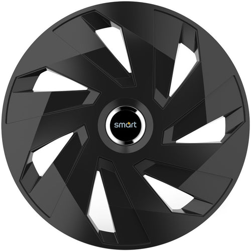 Set 4 capace roti 16 inchi (R16) compatibile SMART, Model Vector Negru