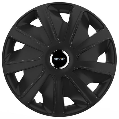Set 4 capace roti 16 inchi (R16) compatibile SMART, Model Van Negru
