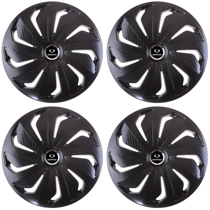 Set 4 capace roti 15 inchi (R15) compatibile SSANGYONG, Model Wind Negru