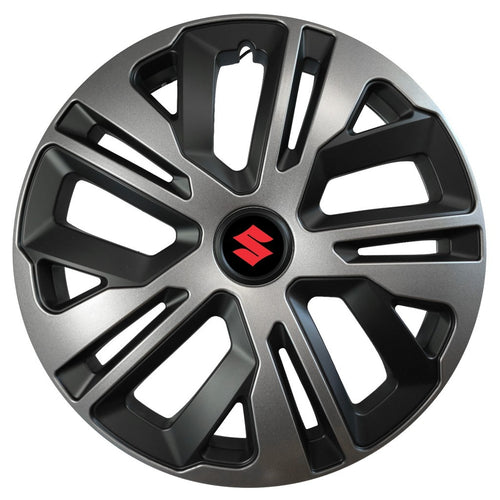 Set 4 capace roti 14 inchi (R14) compatibile SUZUKI, Model Raven Grafit