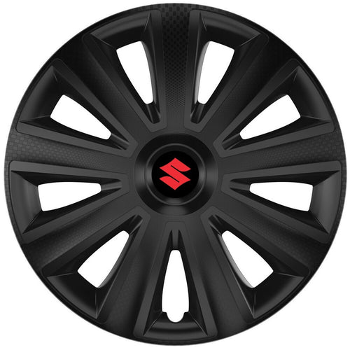 Set 4 capace roti 14 inchi (R14) compatibile SUZUKI, Model Aviator Negru