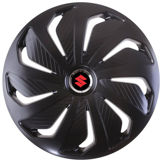 Set 4 capace roti 14 inchi (R14) compatibile SUZUKI, Model Wind Negru