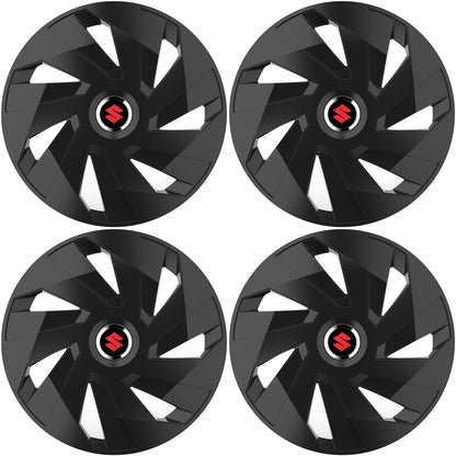 Set 4 capace roti 14 inchi (R14) compatibile SUZUKI, Model Vector Negru