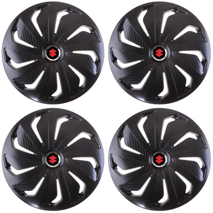 Set 4 capace roti 15 inchi (R15) compatibile SUZUKI, Model Wind Negru