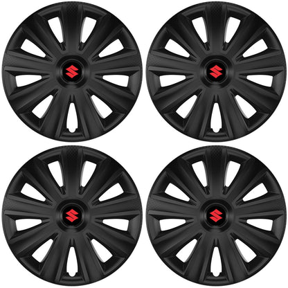 Set 4 capace roti 15 inchi (R15) compatibile SUZUKI, Model Aviator Negru