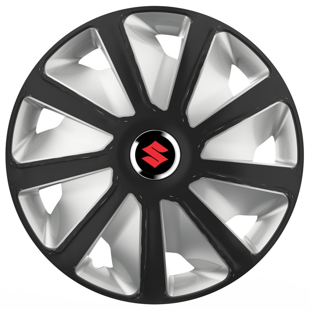Set 4 capace roti 16 inchi (R16) compatibile SUZUKI, Model Van Negru-Gri