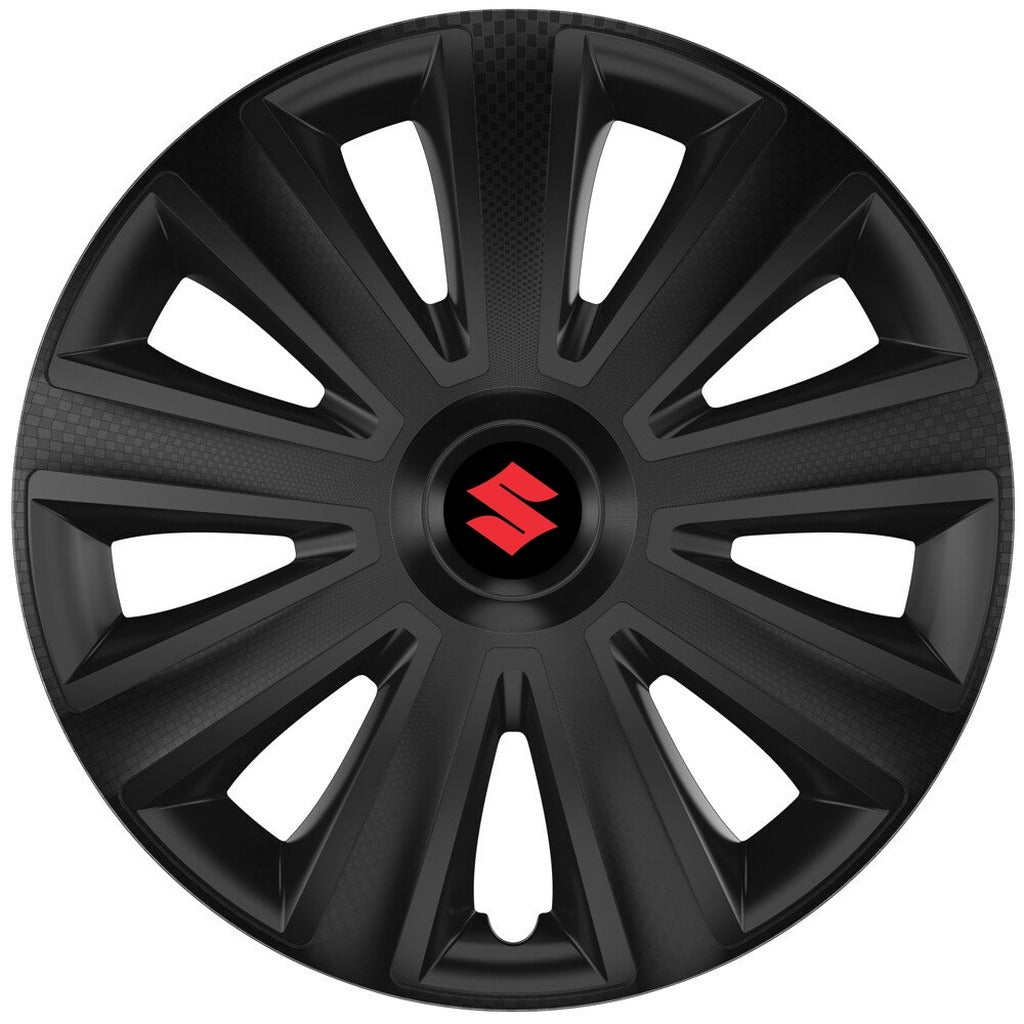 Set 4 capace roti 16 inchi (R16) compatibile SUZUKI, Model Aviator Negru
