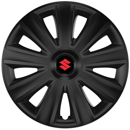 Set 4 capace roti 16 inchi (R16) compatibile SUZUKI, Model Aviator Negru