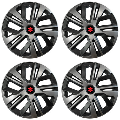 Set 4 capace roti 16 inchi (R16) compatibile SUZUKI, Model Raven Grafit