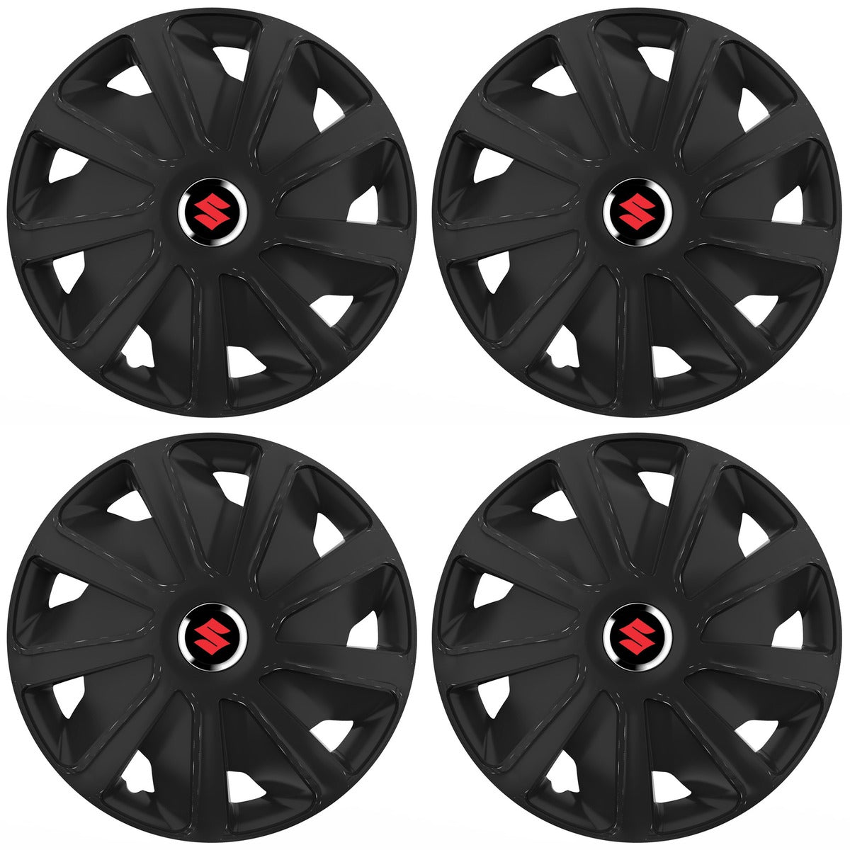 Set 4 capace roti 16 inchi (R16) compatibile SUZUKI, Model Van Negru