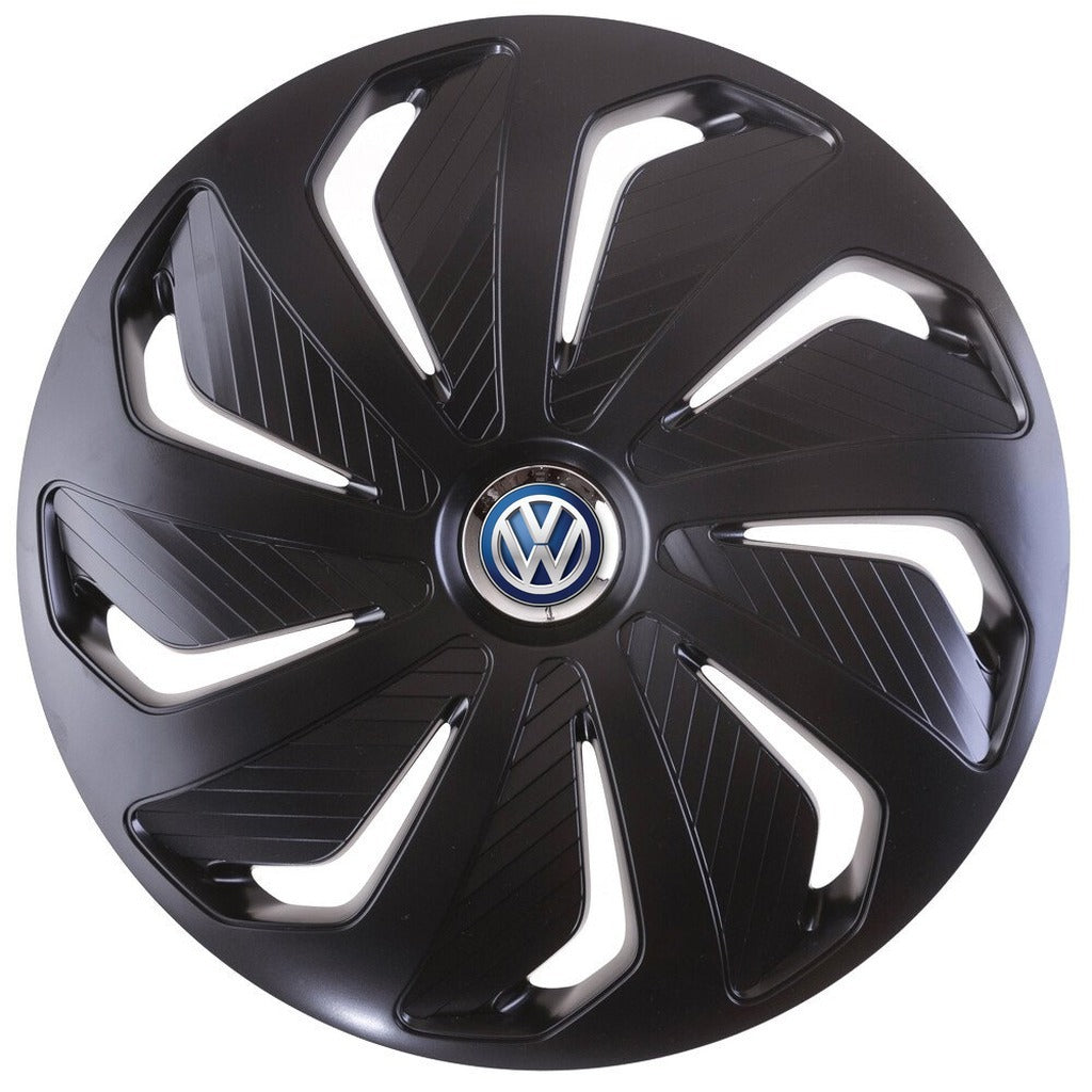 Set 4 capace roti 14 inchi (R14) compatibile VOLKSWAGEN, Model Wind Negru