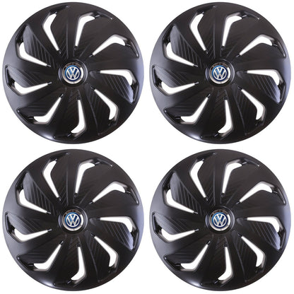 Set 4 capace roti 14 inchi (R14) compatibile VOLKSWAGEN, Model Wind Negru