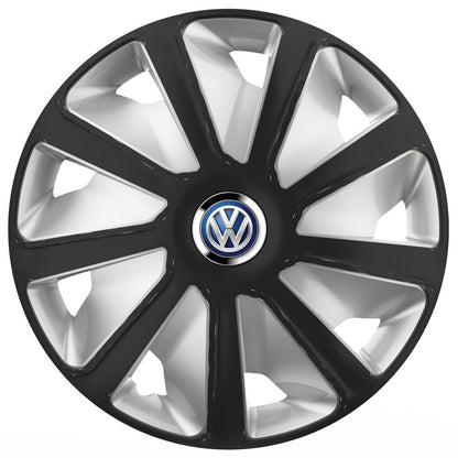 Set 4 capace roti 16 inchi (R16) compatibile VOLKSWAGEN, Model Van Negru-Gri