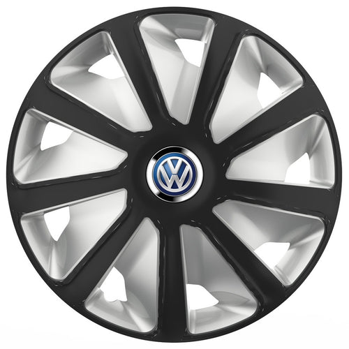 Set 4 capace roti 16 inchi (R16) compatibile VOLKSWAGEN, Model Van Negru-Gri