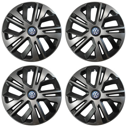 Set 4 capace roti 16 inchi (R16) compatibile VOLKSWAGEN, Model Raven Grafit