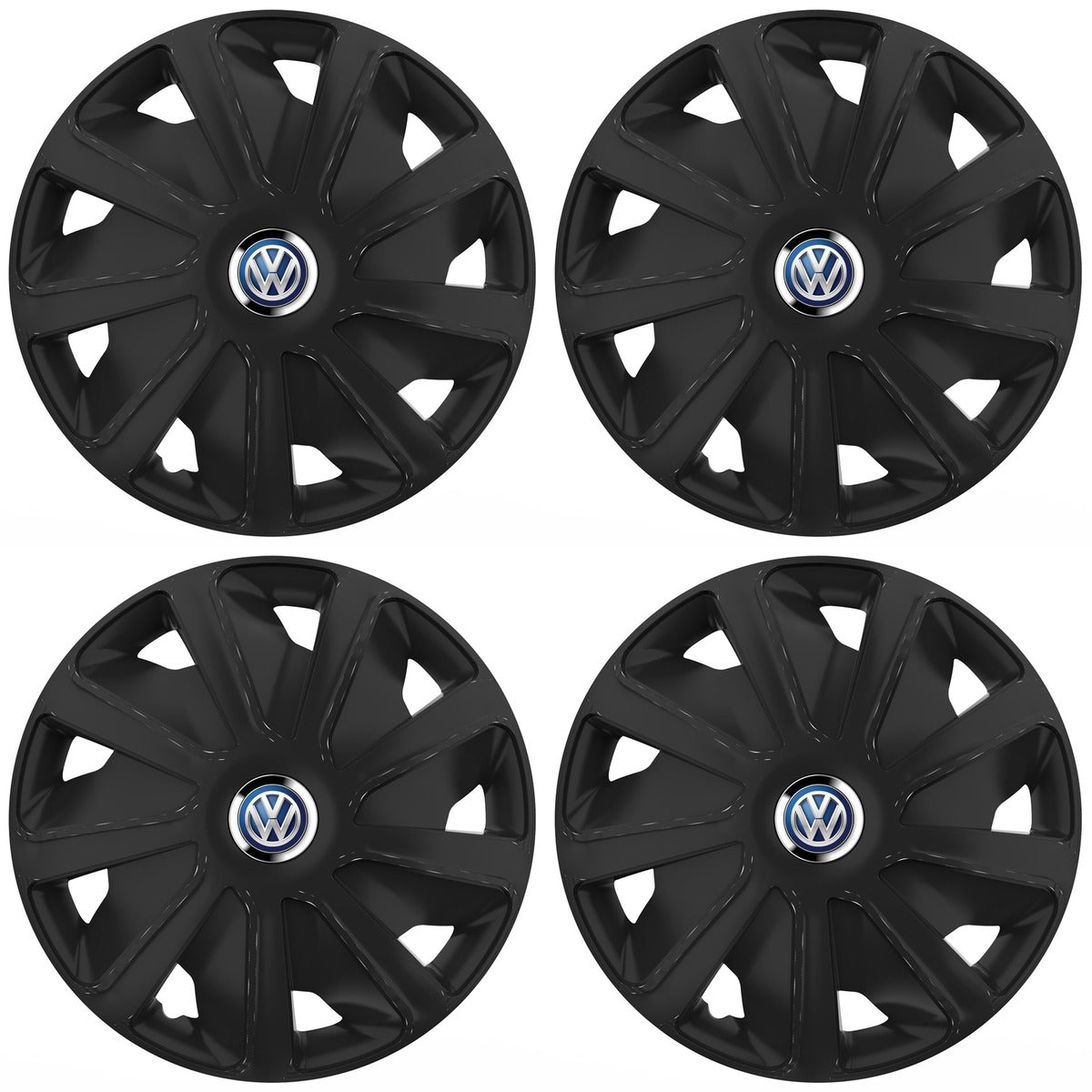 Set 4 capace roti 16 inchi (R16) compatibile VOLKSWAGEN, Model Van Negru
