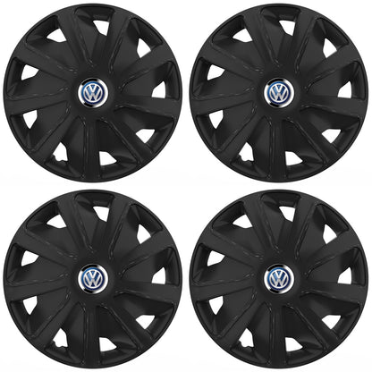 Set 4 capace roti 16 inchi (R16) compatibile VOLKSWAGEN, Model Van Negru