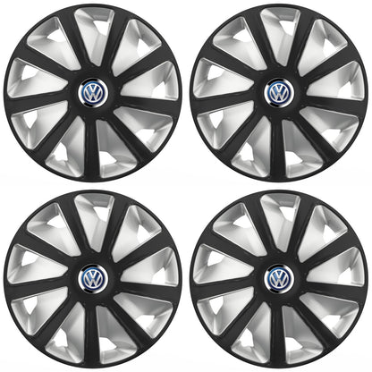 Set 4 capace roti 16 inchi (R16) compatibile VOLKSWAGEN, Model Van Negru-Gri