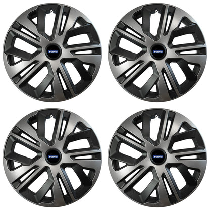 Set 4 capace roti 14 inchi (R14) compatibile VOLVO, Model Raven Grafit